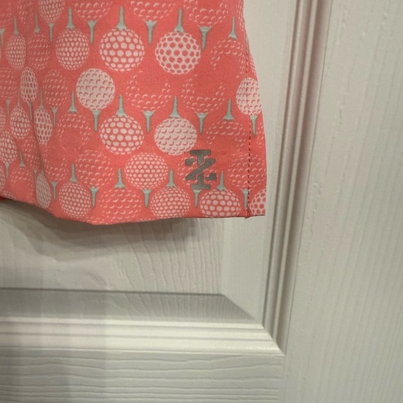 Izod Golf Skort Womens 6 Mini Skirt Golf Balls Tees White Pink Preppy - Picture 2 of 6
